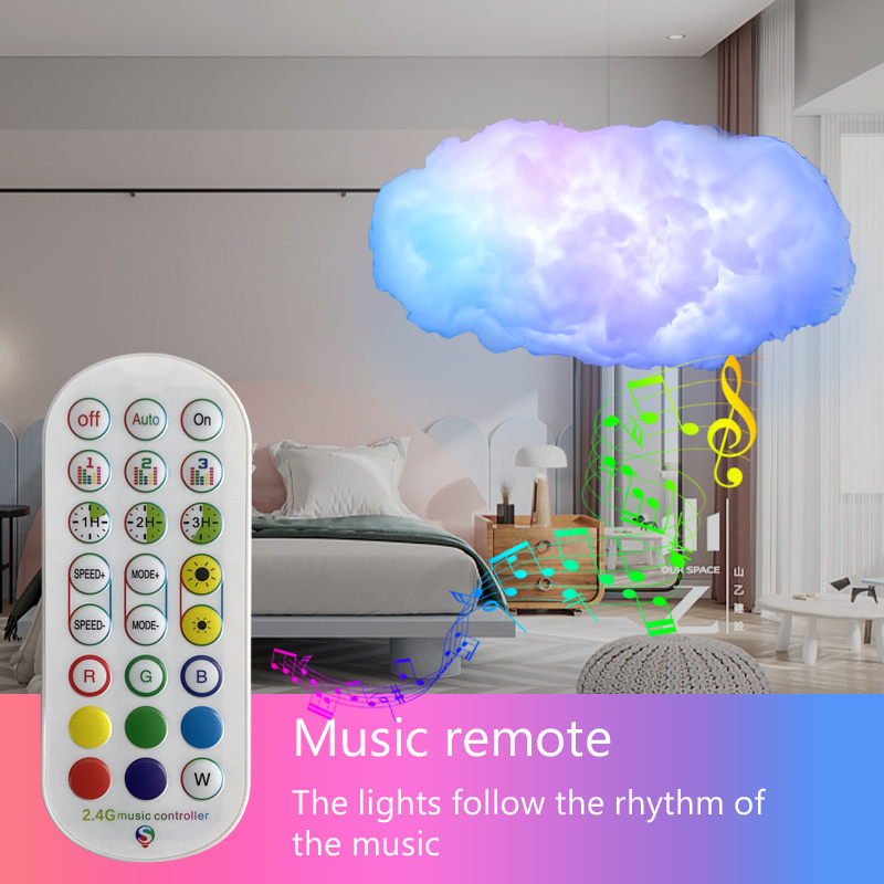 USB Cloud Light RGBIC Ambient Lamp with APP Control & Music Sync - Image 2