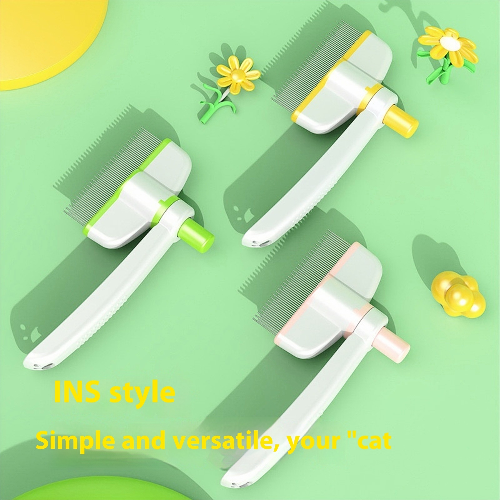 Self-Cleaning Pet Grooming Comb for Cats & Dogs – Flea & Hair Removal - Image 5