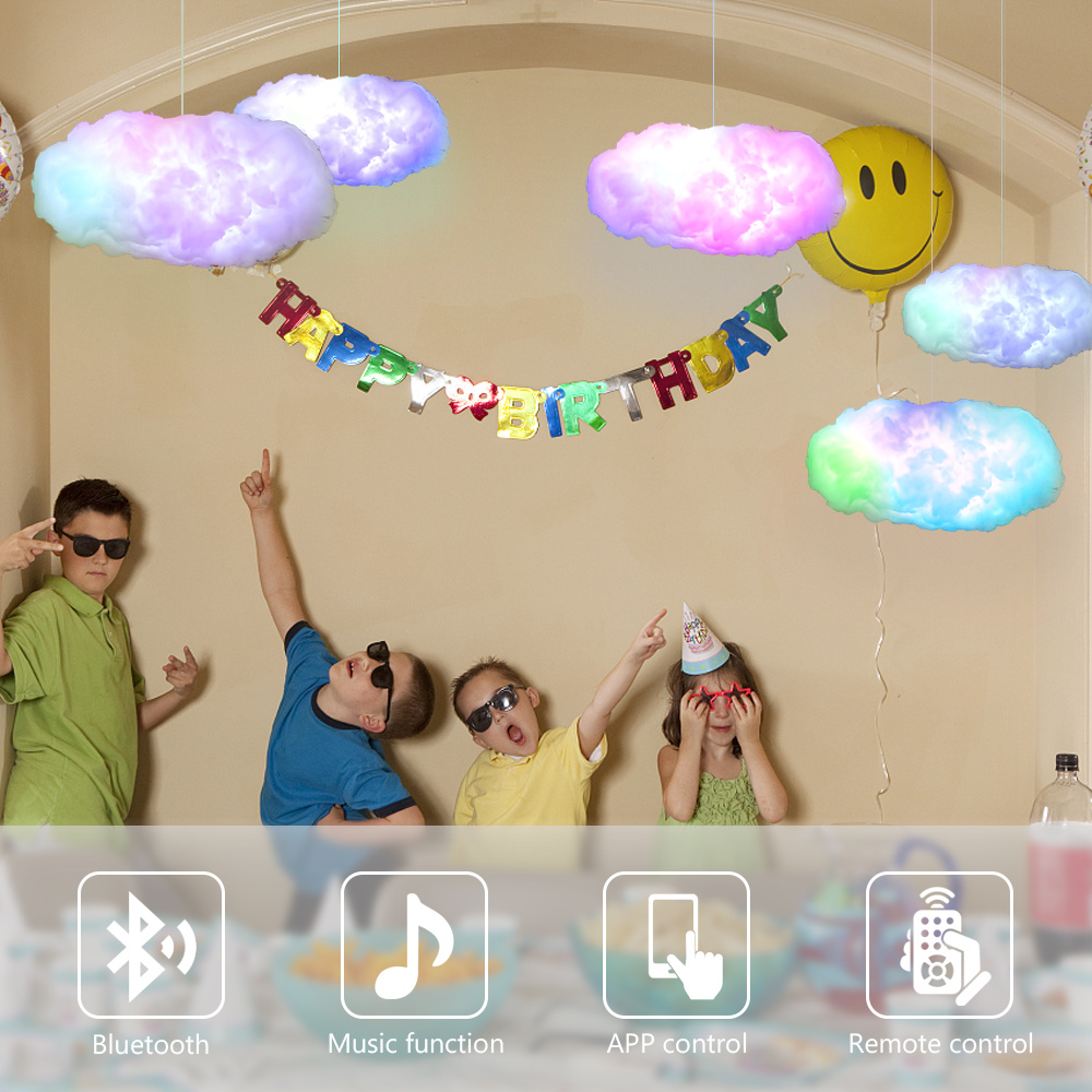 USB Cloud Light RGBIC Ambient Lamp with APP Control & Music Sync - Image 3