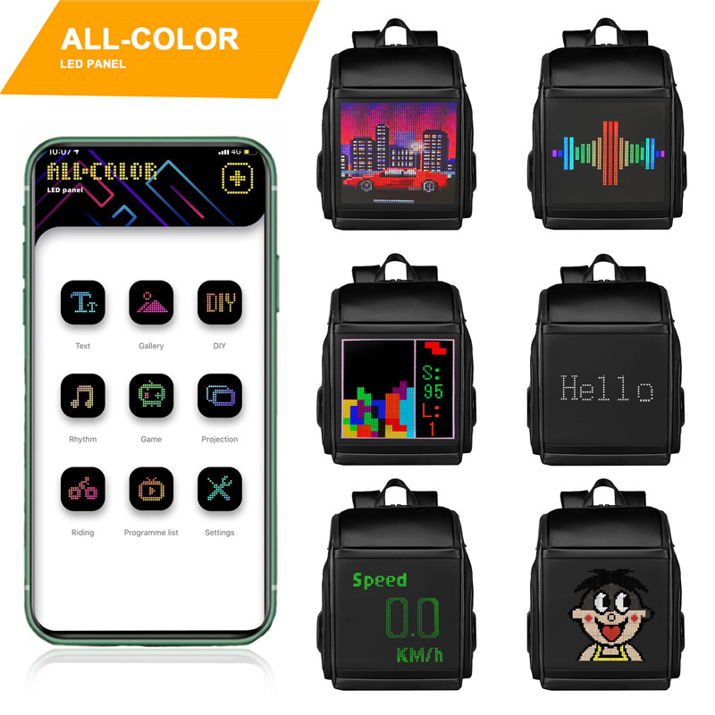 Dynamic Display LED Bluetooth Speaker Backpack - Image 5