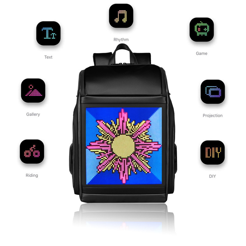 Dynamic Display LED Bluetooth Speaker Backpack - Image 3