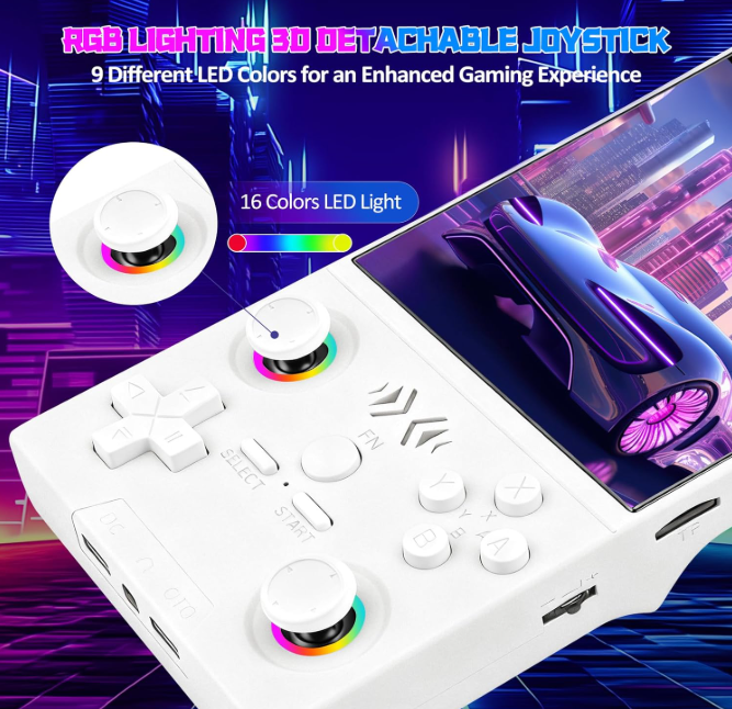 Portable Retro Handheld Game Console with Detachable Joysticks, 4.0โ HD IPS Display, Classic Games - Image 2