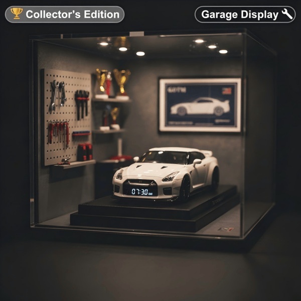 Supercar Alarm Clock with Realistic Engine Sound, LED Headlights & Racing Car Design - Image 2